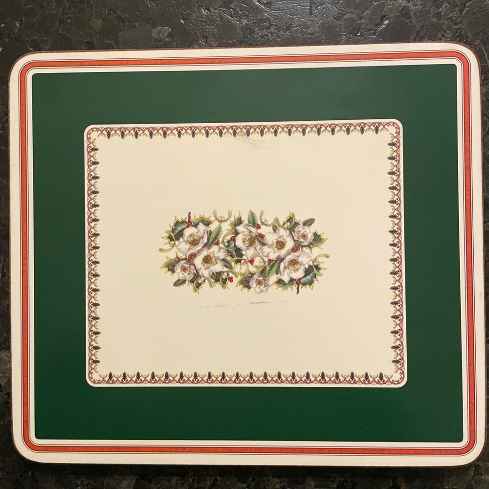 Vintage Spode Christmas Rose Trivet